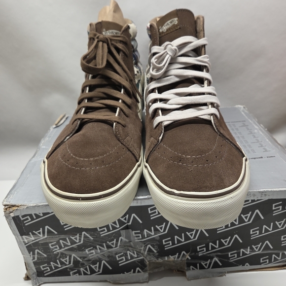 Vans Vault Sk8 Hi LX Patchwork (Desert Camo) Quarry /Buff White Men\'s 13